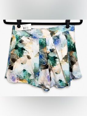 Rebecca Taylor Enchanted Short Size 2 NWT Aqua Combo